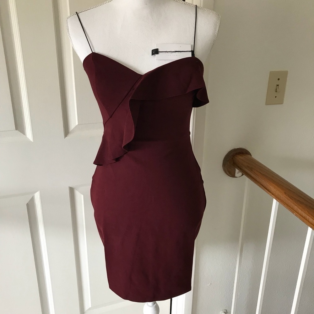 ASTR the Label Ruffle Bodycon Dress Sz Sm - Picture 5 of 7